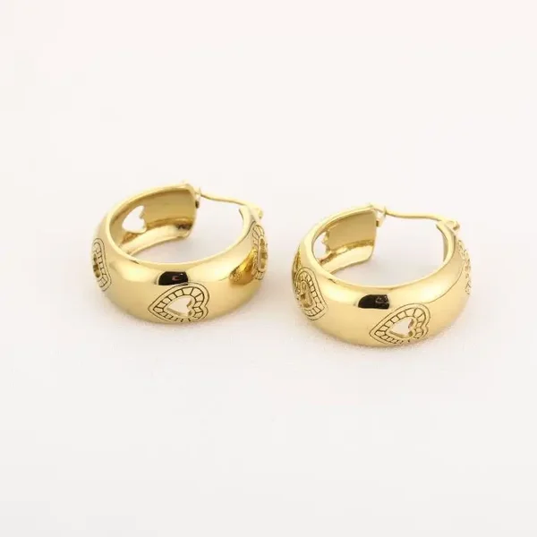 Vintage Heart Hoops