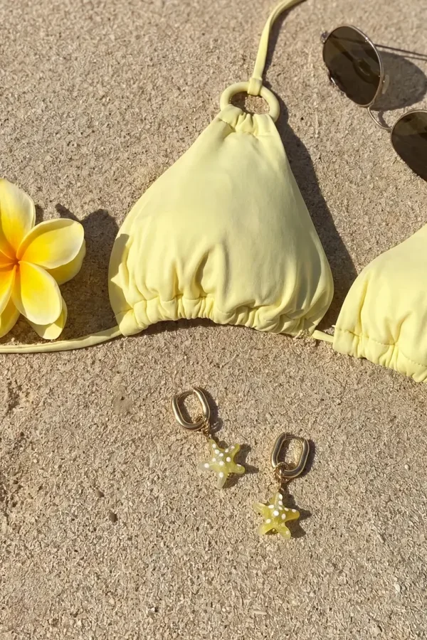 Yellow Starfish Earrings