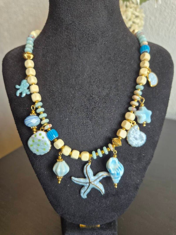 Maya Sea Charm Necklace