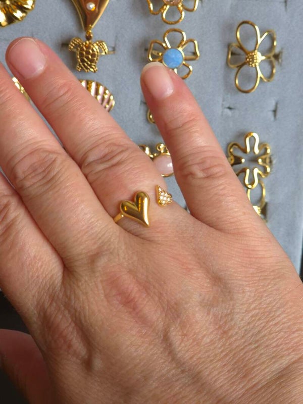 Spark Heart Ring