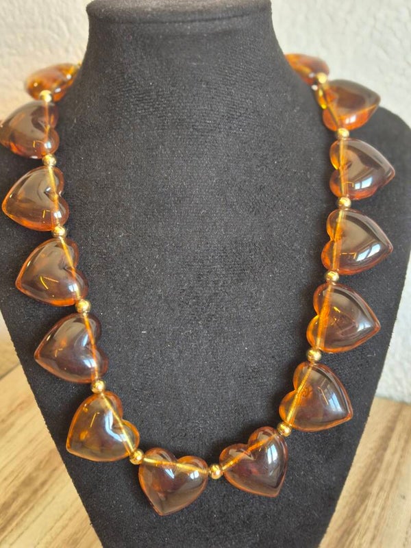Brown Heart Chain