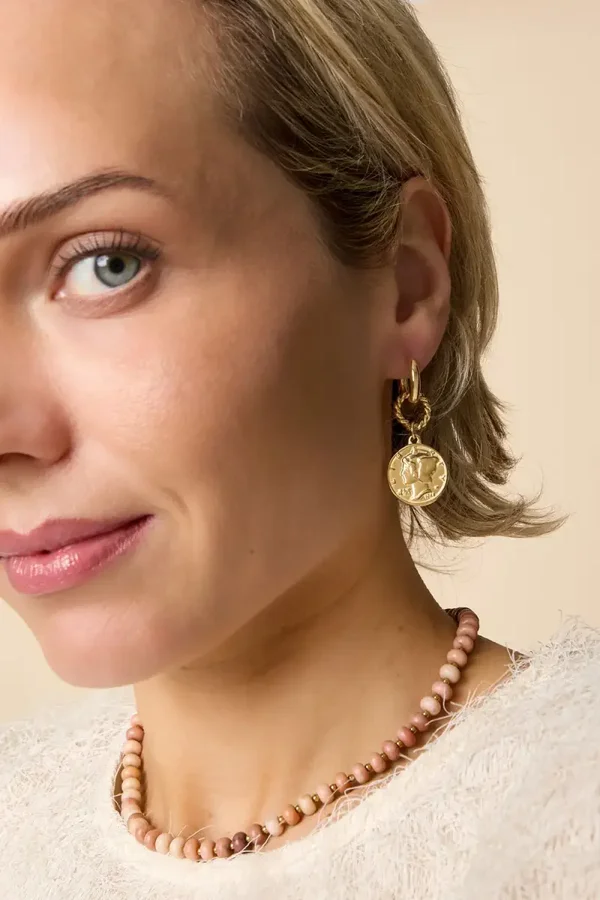 Coin Charm Earrings