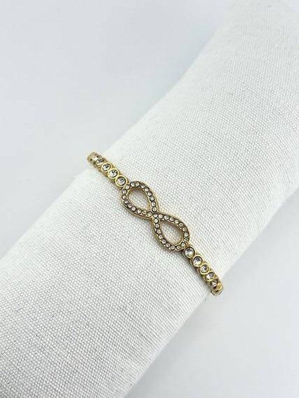 Infinity Crystal Bangle