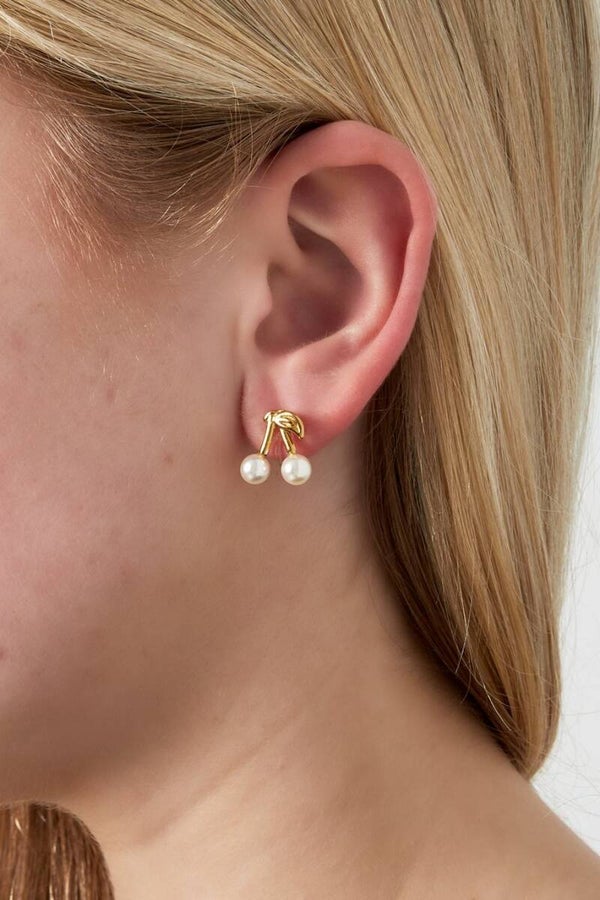 Cherry clip it Earings