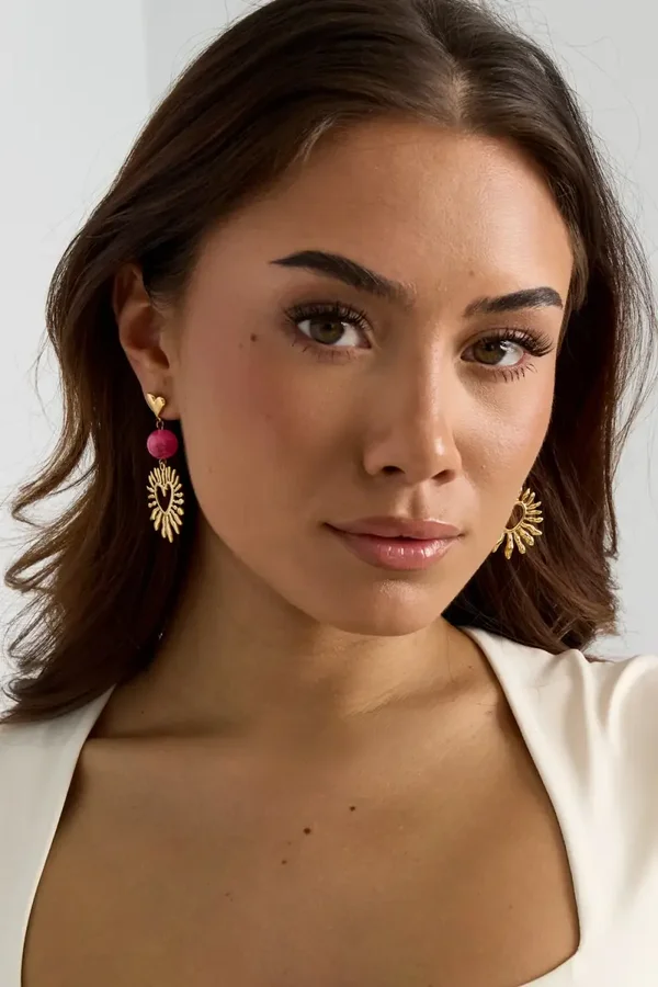 Heart Charm Glow Earrings