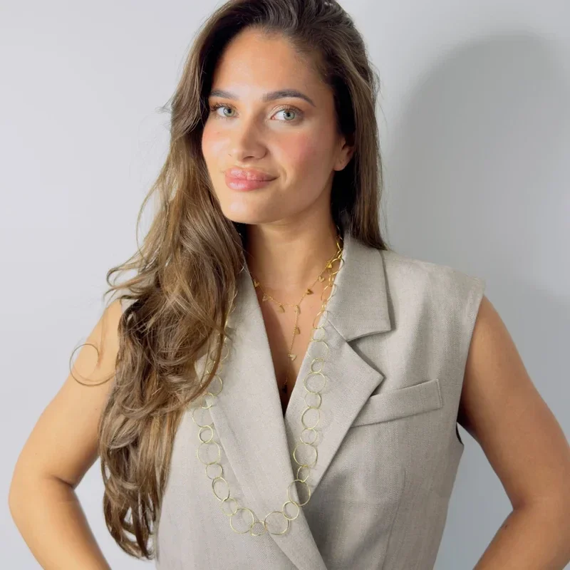 Zora Long Circle Necklace