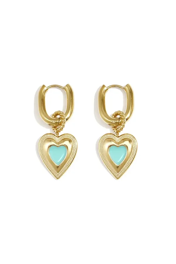 Aqua Love Earrings