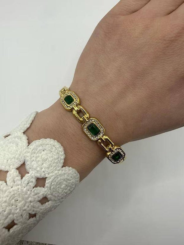 Emerald Luxe Bangle