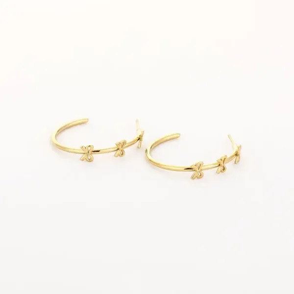 Jolie Bow Hoops