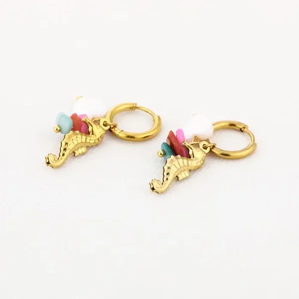 Seahorse Charm Earrings