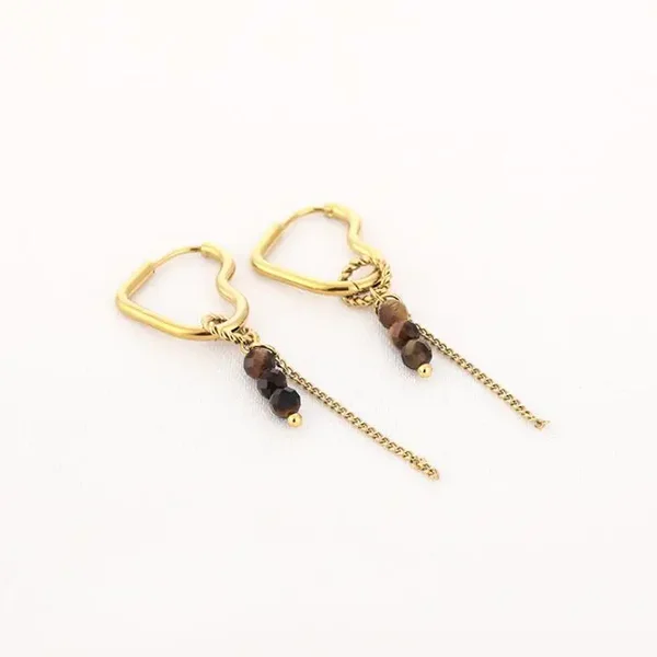 Tiger Heart Earrings