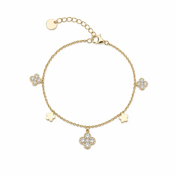 Lucky Clover Charm Anklet