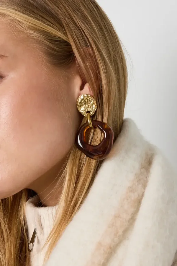 Caramel Statement Earring