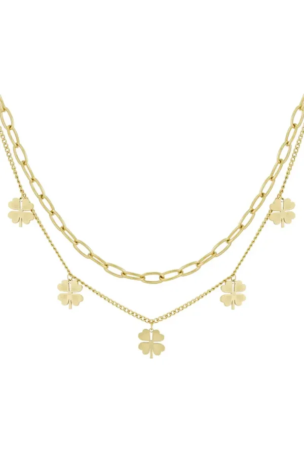 Lucky Clover Layered Necklace
