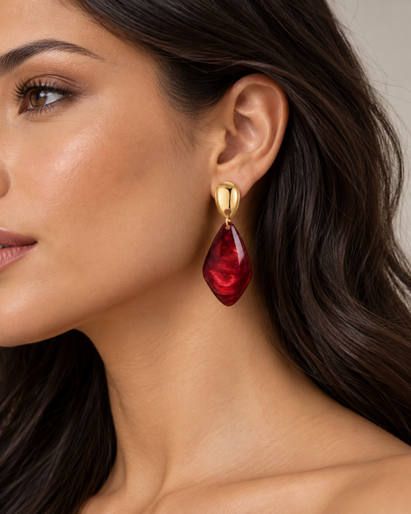 Ruby Tease Earrings
