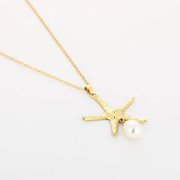 Pearl Starfish Necklace
