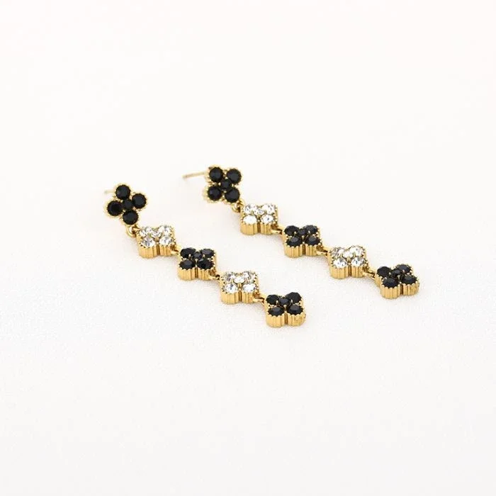 Liora Black & White Earrings