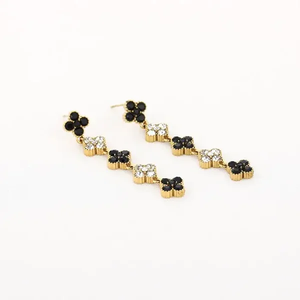 Liora Black & White Earrings