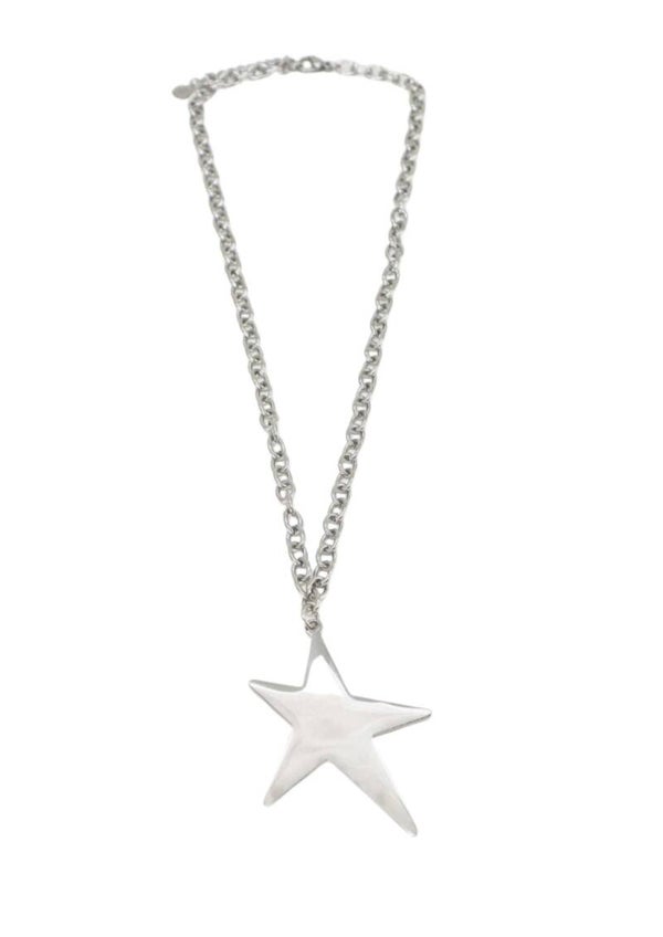 Statement ster ketting zilver