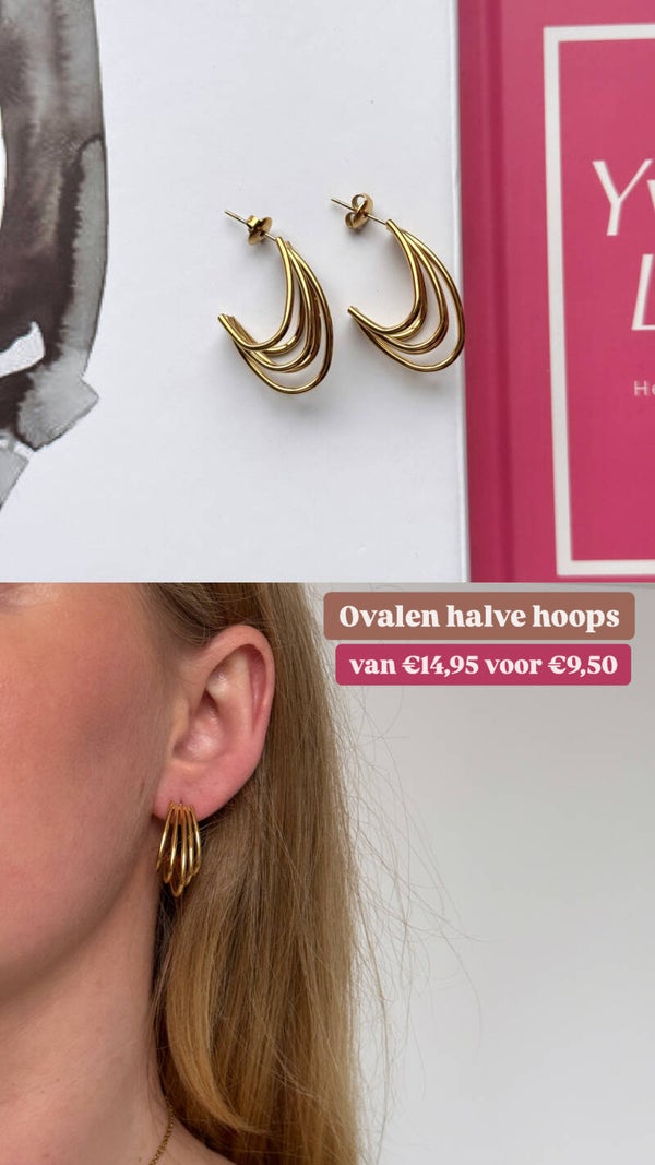 Ovalen halve hoops