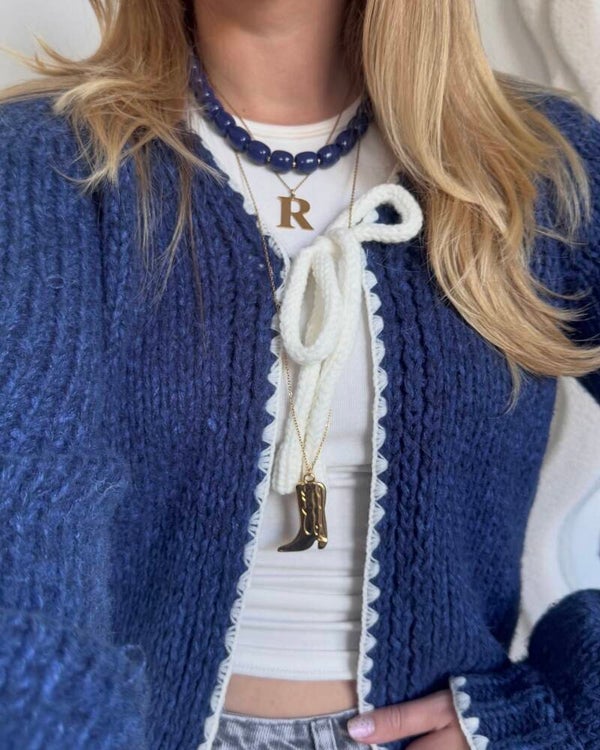 Lange cowboy boot ketting
