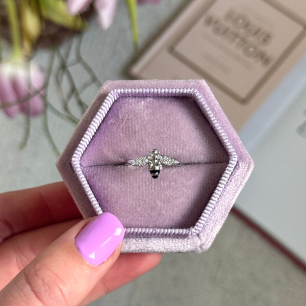 Little bee ring zilver