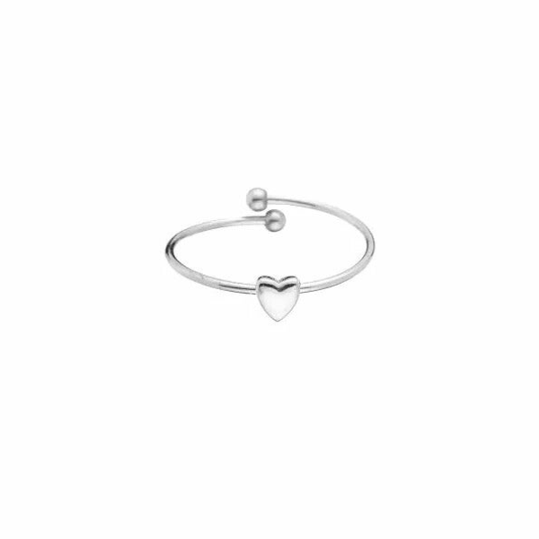 Mini heart ring zilver