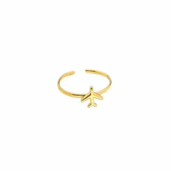 Ring met vliegtuigje