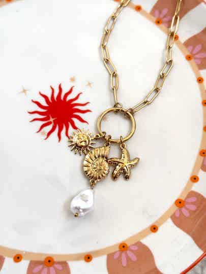 Coral coast ketting goud
