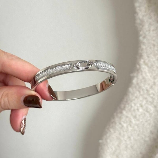 infinity glow bangle zilver