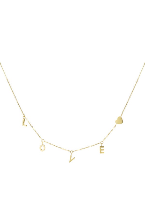 Lover world ketting goud