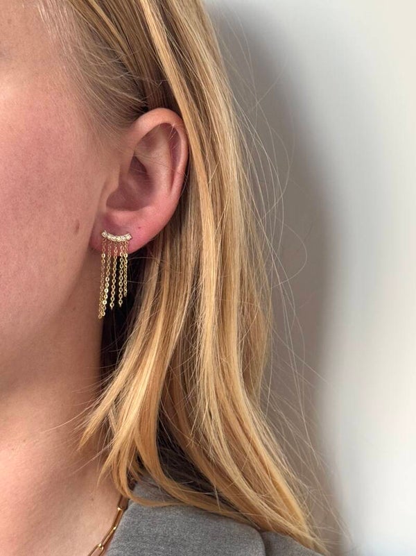 Shine bright oorbellen goud