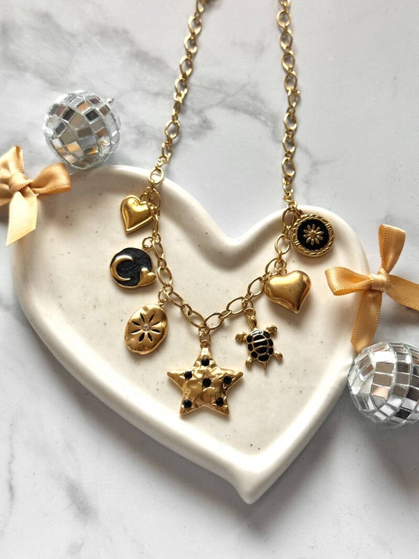 Handgemaakte ketting met bedels #361