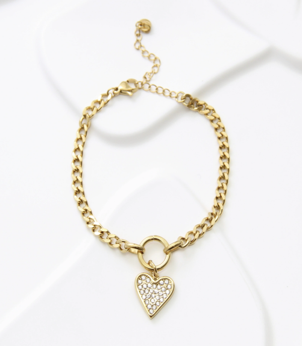 Love loop armband goud