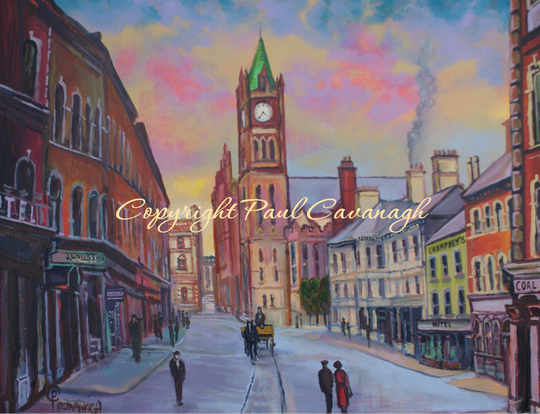 Foyle Street, Derry, c 1915 by Paul Cavanagh