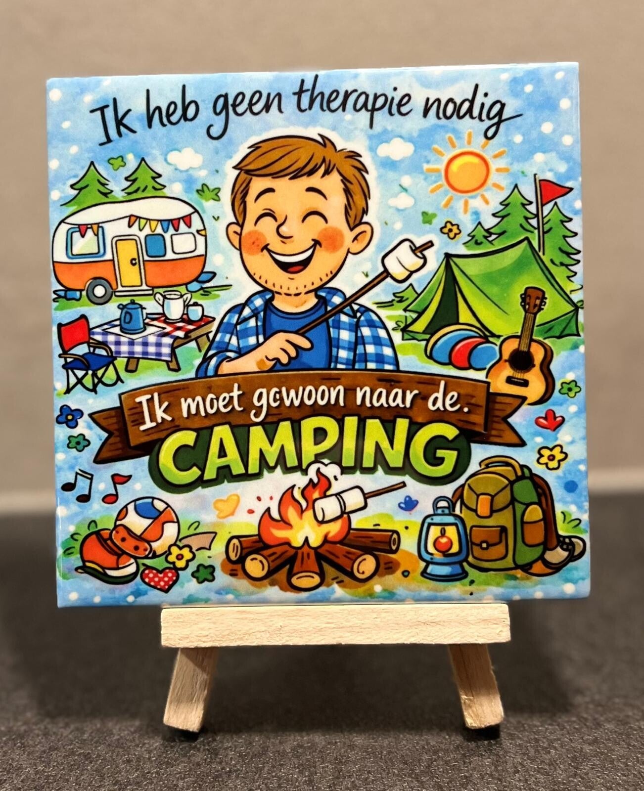 camping man