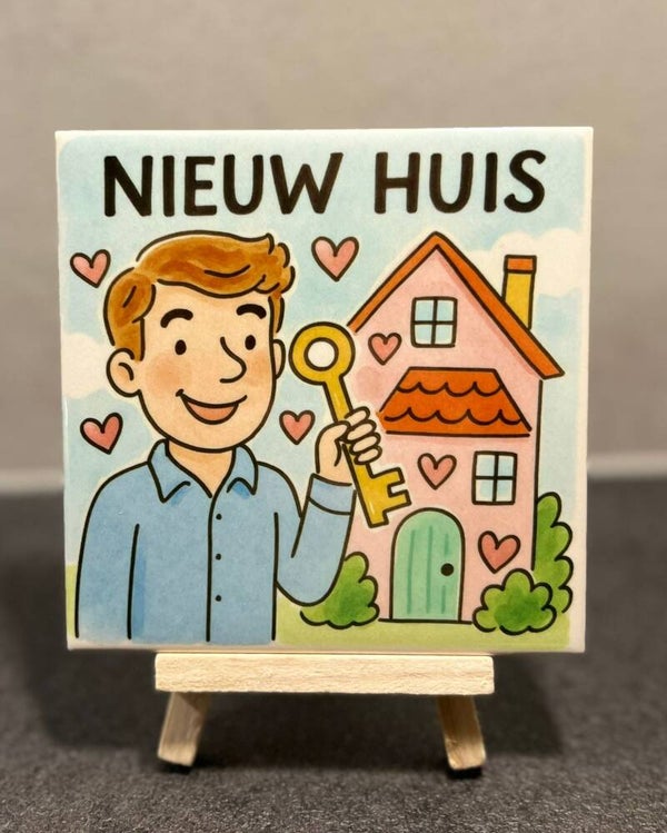 Nieuw huis man
