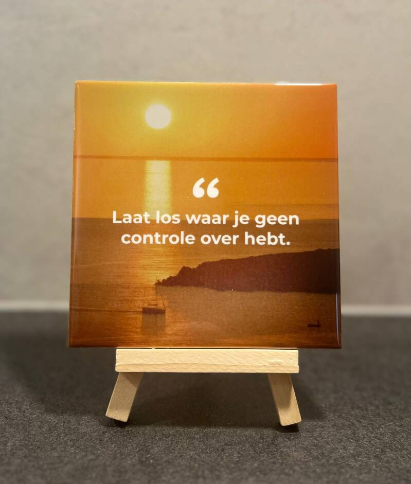 Laat los waar je geen controle over hebt