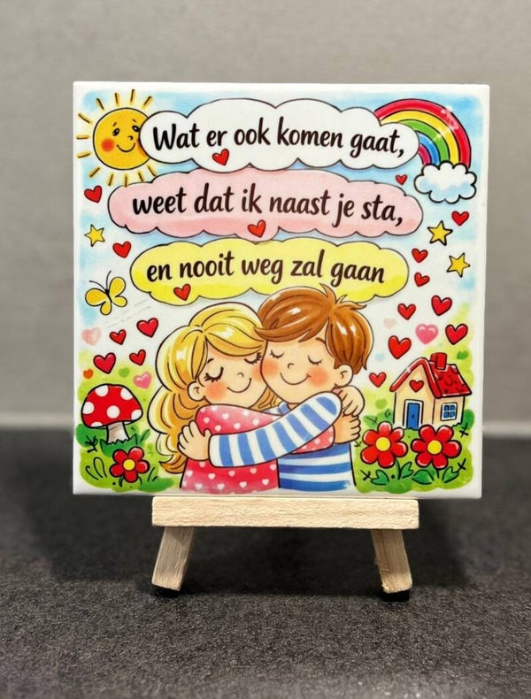 Wat er ook komen gaat, ik sta naast je