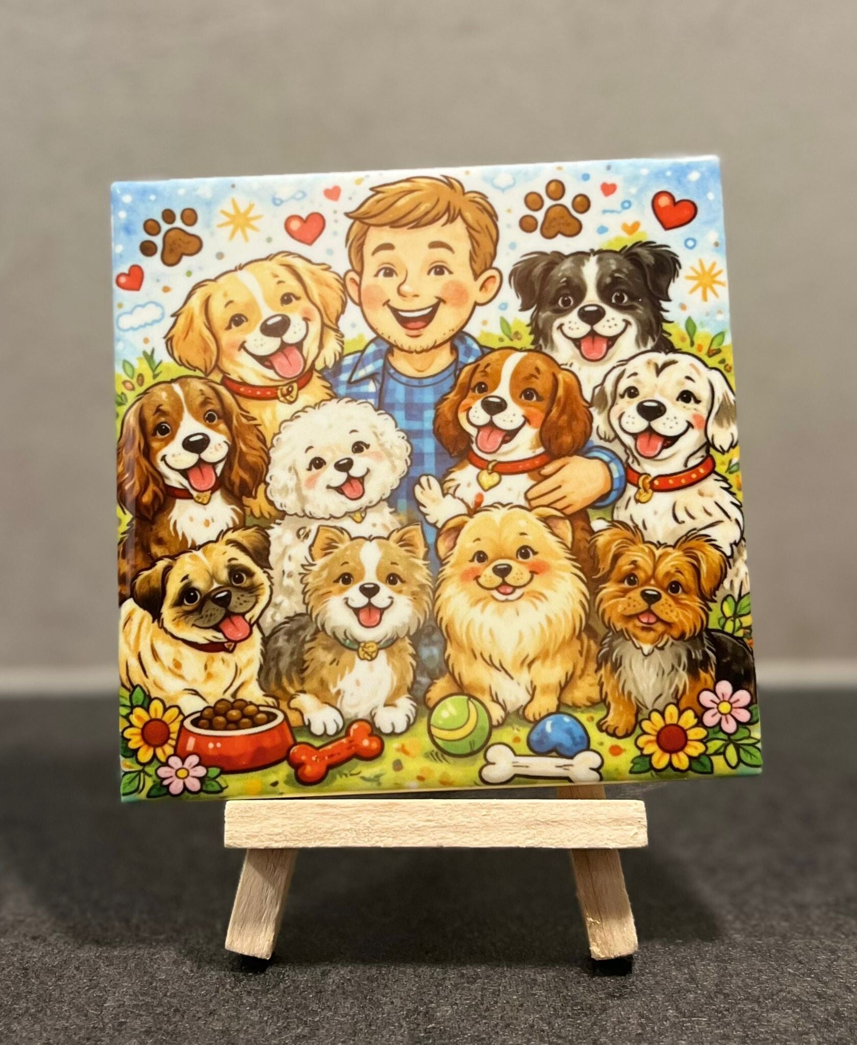 Man met honden