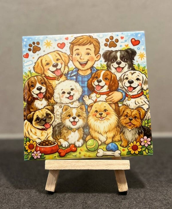 Man met honden
