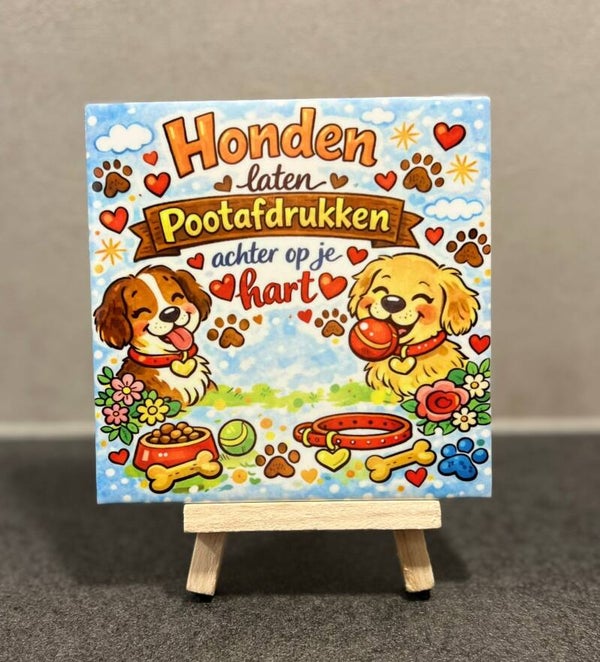 Honden laten pootafdrukken achter op je hart
