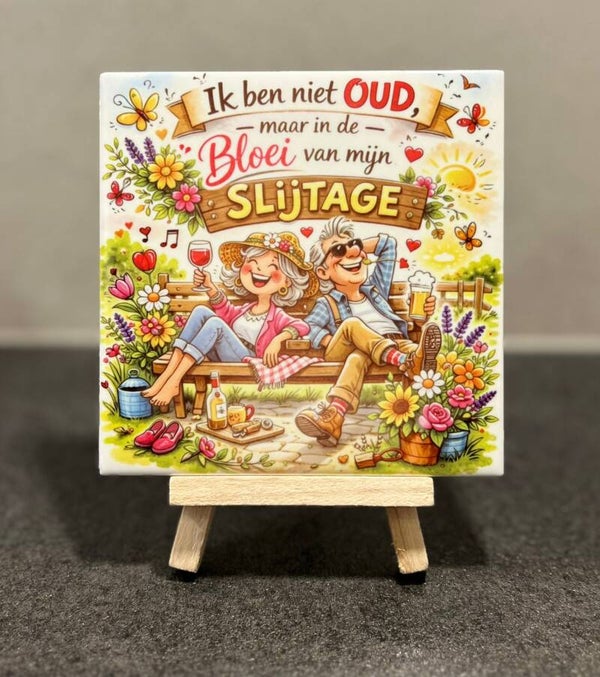 In de bloei van mijn slijtage man en vrouw