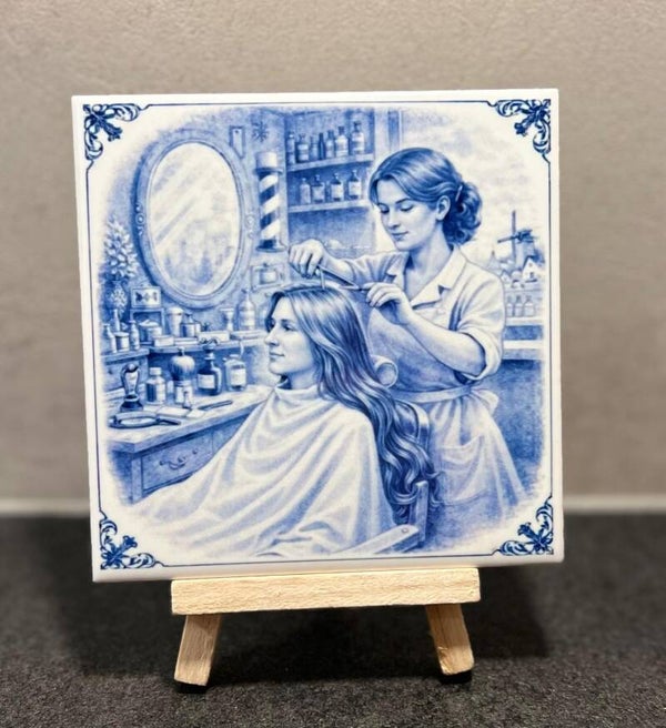 Kapster Delfts blauw