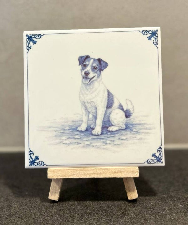 Jack russel Delftsblauw