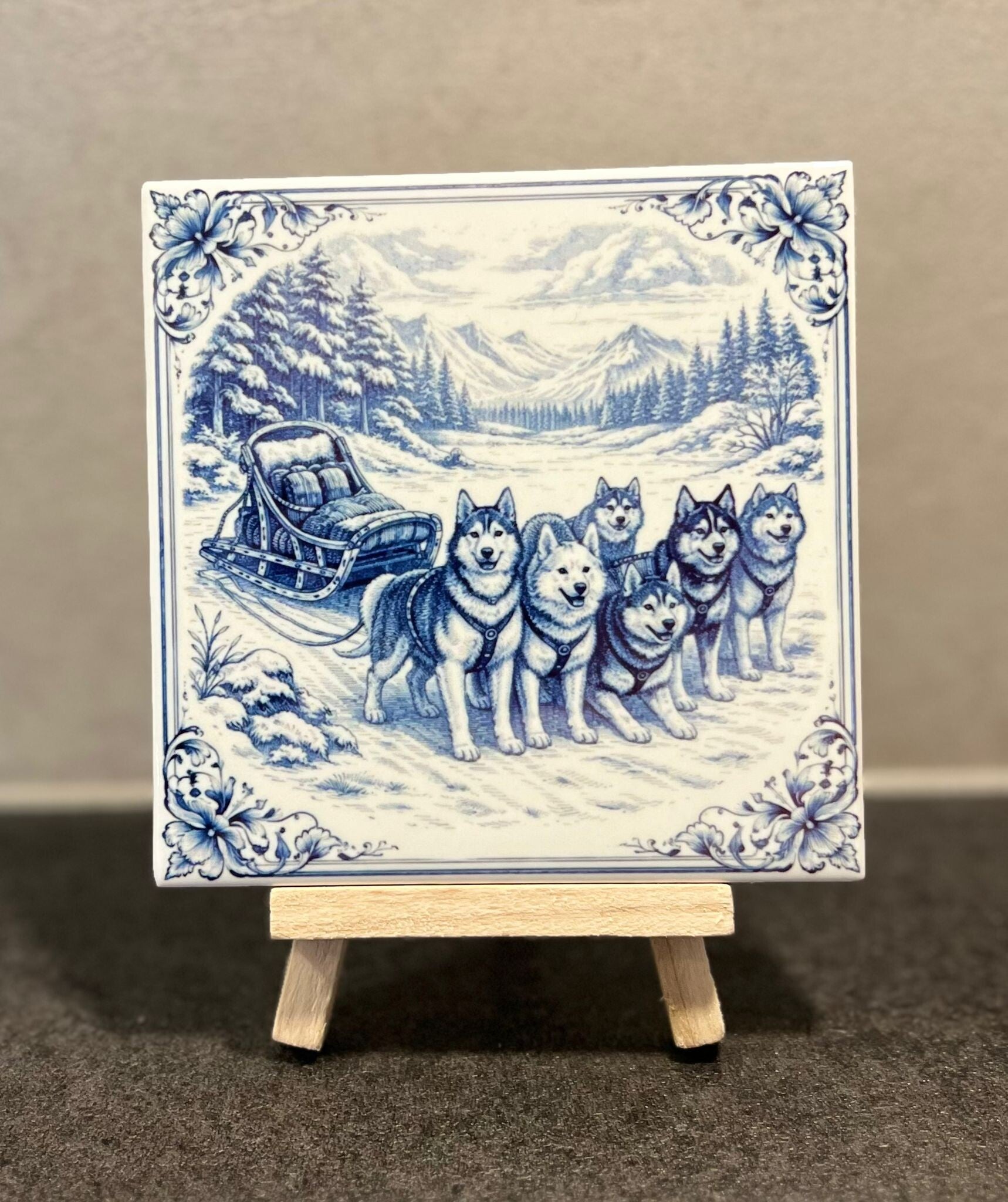 Husky sledeteam Delftsblauw