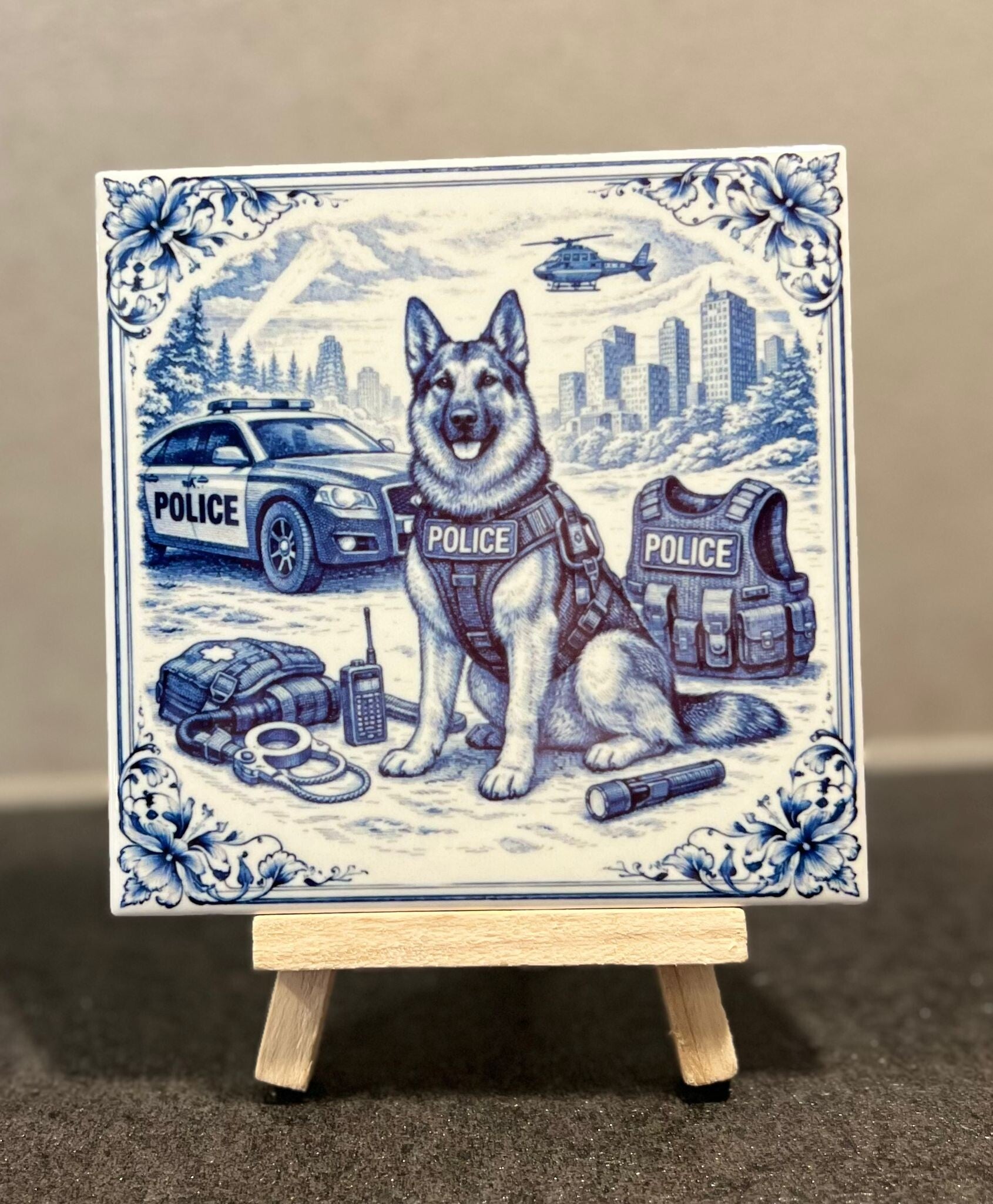 Politiehond Delftsblauw