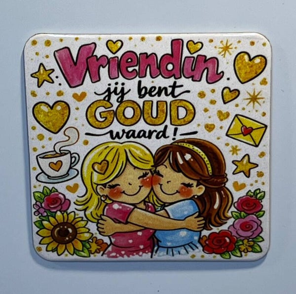 Magneet vriendin jij bent goud waard