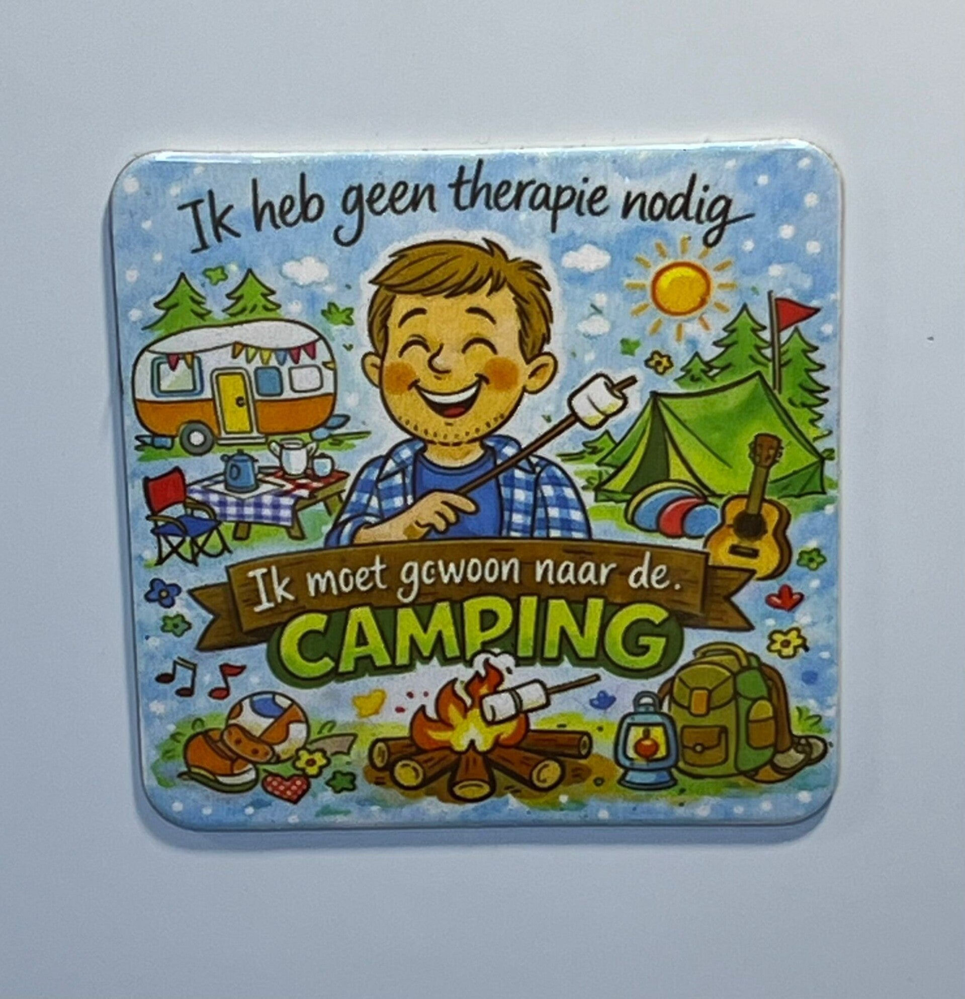 Magneet camping man