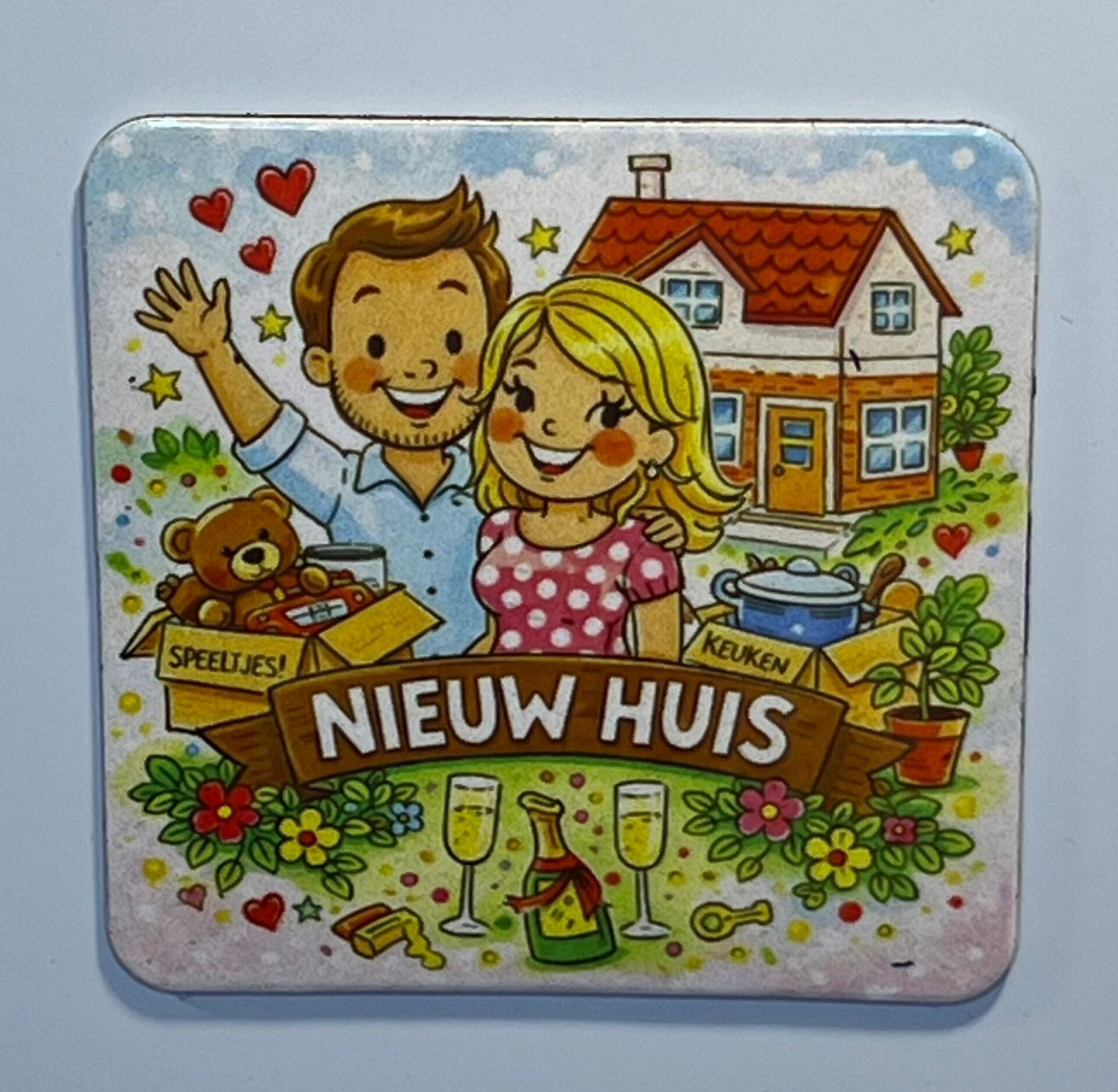 Magneet nieuwhuis man + vrouw